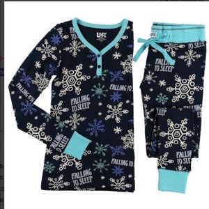 Lazy One snowflake thermal set size XS